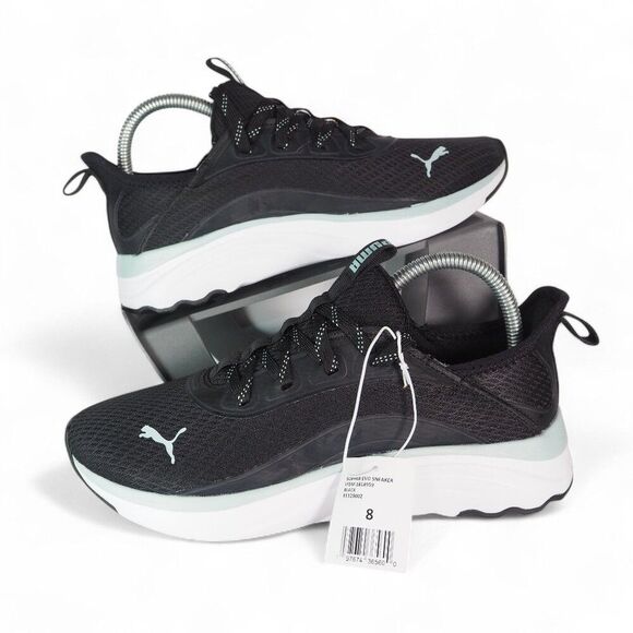 Puma Sophia Evo Athletic Sneakers Black / Modern Mint 311290-02 Women's 8 - Picture 1 of 12
